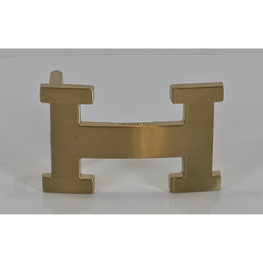 Authentic Vintage HERMES Mini H Constance Belt Buckle 24mm Gold Plated Hardware
